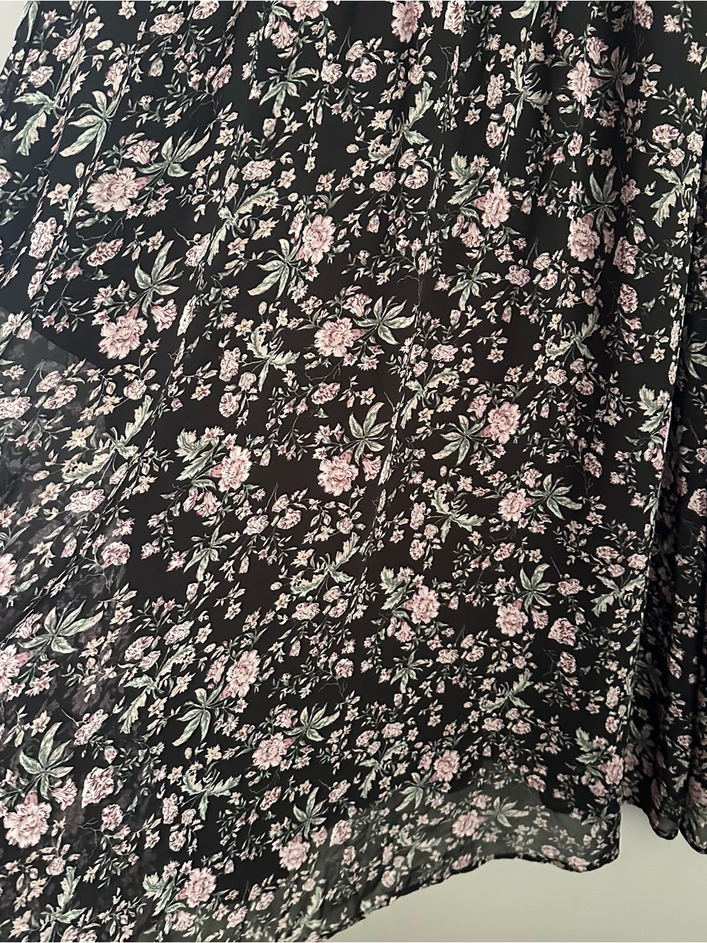 Bloomchic 18-20 women’s 2x floral black midi dress short flowy sleeves 2xl - Picture 7 of 9